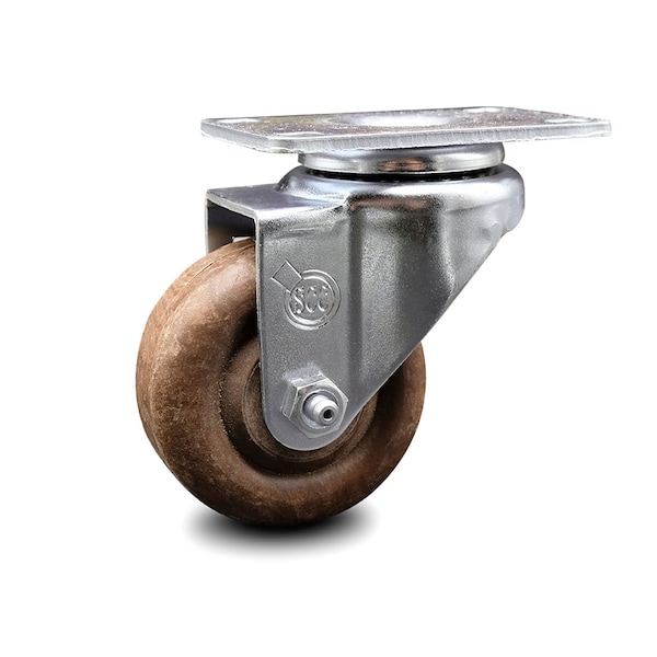 3.5 Inch High Temp Glass Filled Nylon Wheel Swivel Top Plate Caster SCC